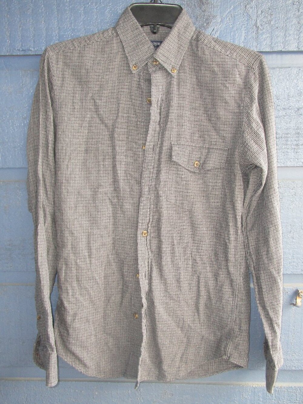 j crew long sleeve button down shirt XS-preowned used condition
